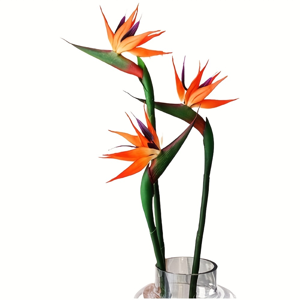 Bird Paradise Strelitzia - 3pcs Artificial Bird Of Paradise Flowers