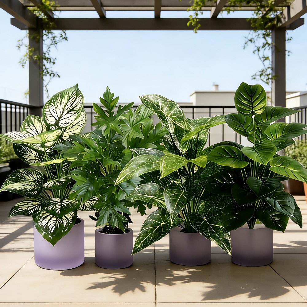 4PC Artificial Plants with 48L - Dracaena Marginata 评论和价格