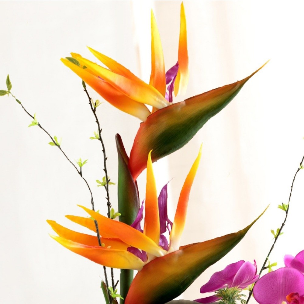 New Long Stem Artificial Bird  - Bird Paradise Strelitzia 评论和价格