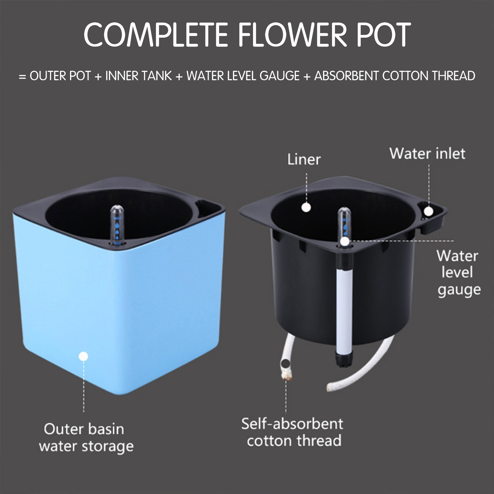 Automatic Self Watering Flower - Aloe Vera Pot 评论和价格