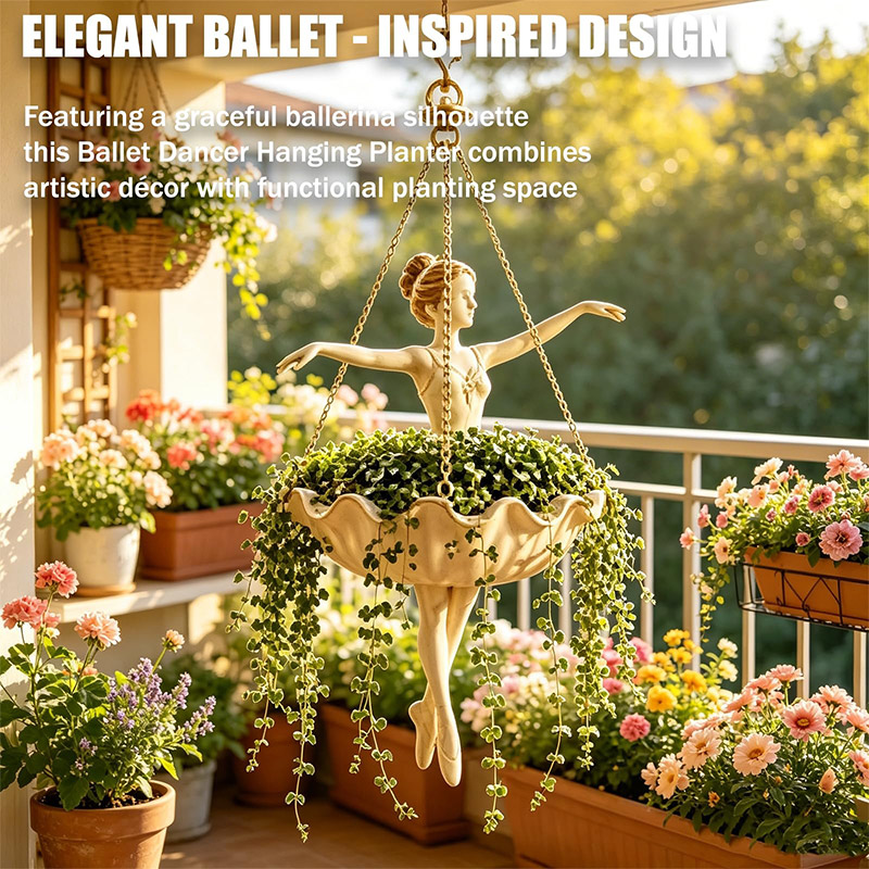 Ballet Dancer Hanging Planter  - Spider Plant Hanging 评论和价格
