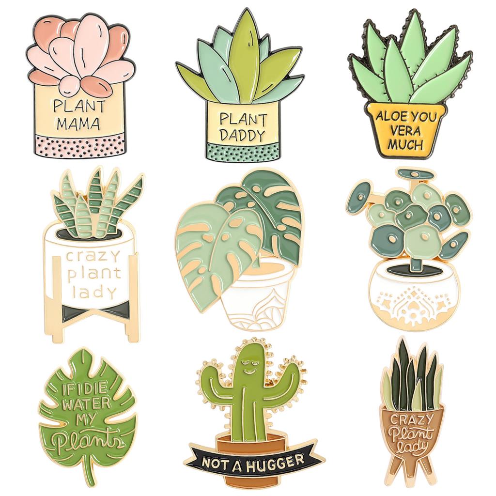 Potted Plant Brooch Monstera A - Aloe Vera Pot 评论和价格