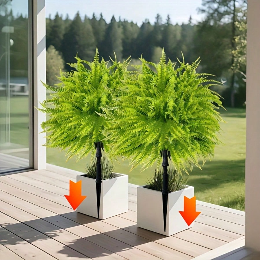 2pcs - 44cm Fern Ground Insert - Dracaena Marginata 评论和价格