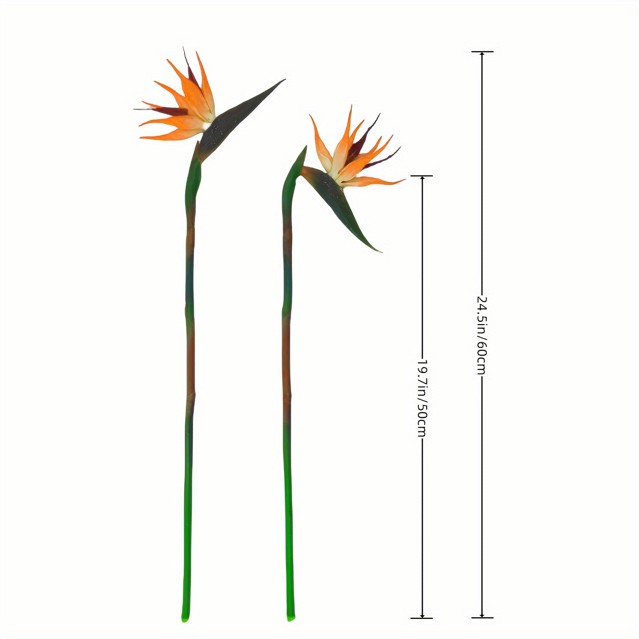 3Pcs Artificial Heaven Bird Fl - Bird Paradise Strelitzia 评论和价格