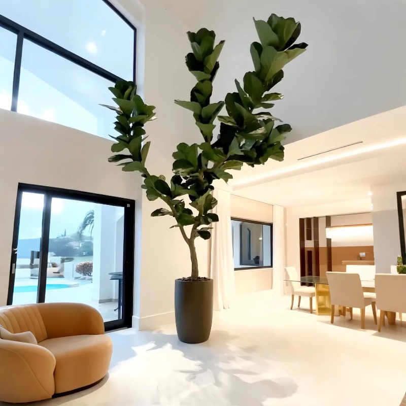 Artificial Plants Indoor Potte - Ficus Lyrata Tree 评论和价格