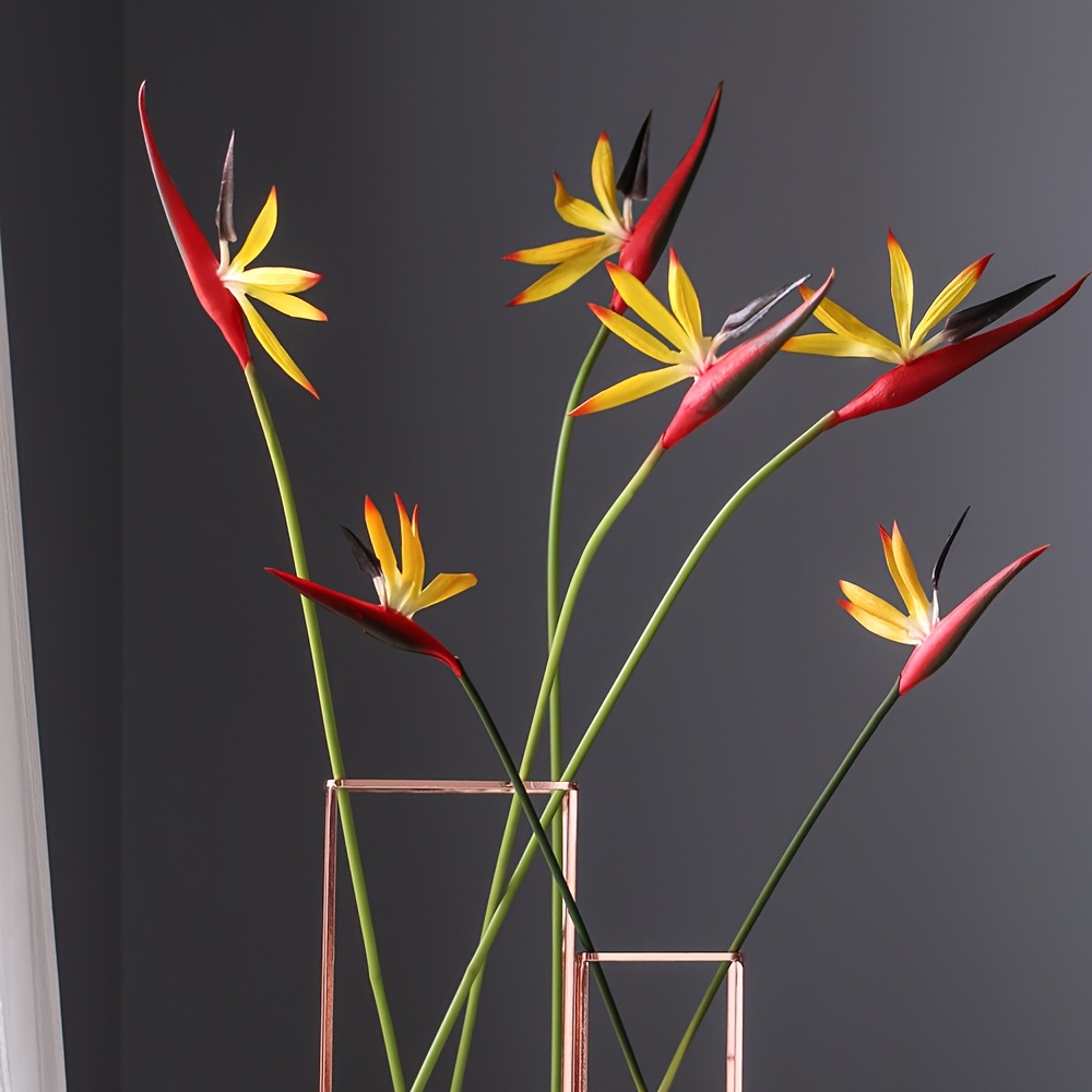 Artificial Flowers Bird of Par - Bird Paradise Strelitzia 评论和价格