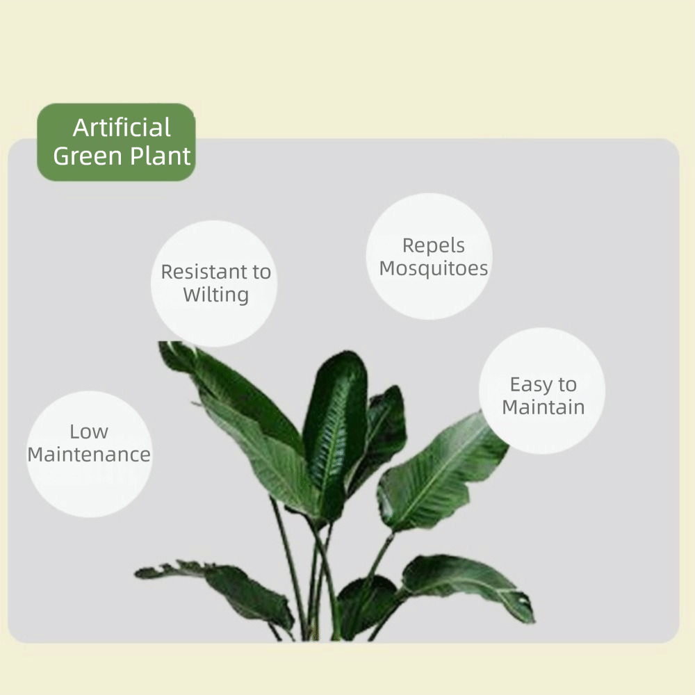 Green Plastic Artificial Ficus - Ficus Lyrata Tree 评论和价格