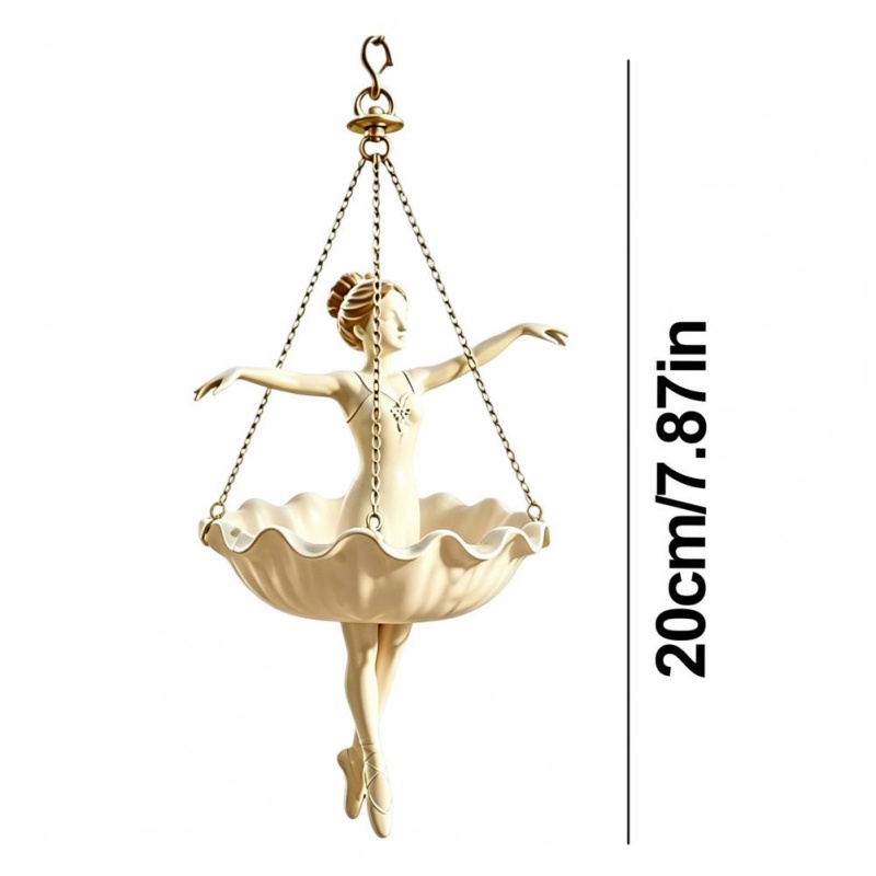 Resin Ballet Dancer Hanging Pl - Spider Plant Hanging 评论和价格