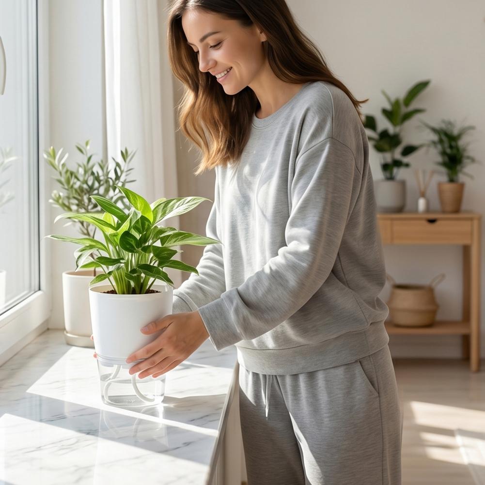 Self Watering Plastic Flower P - Aloe Vera Pot 评论和价格